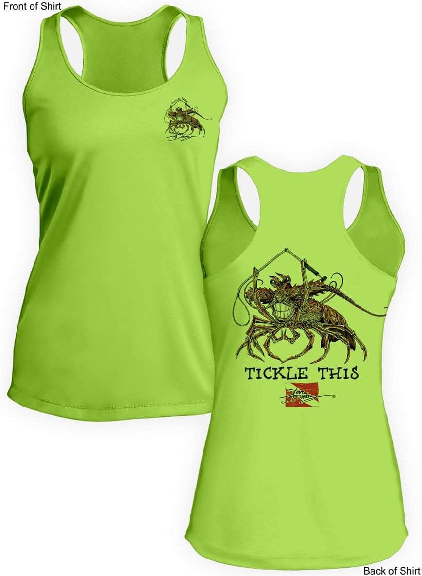 Tickle This Lobster- Ladies Racerback Tank-100% Polyester